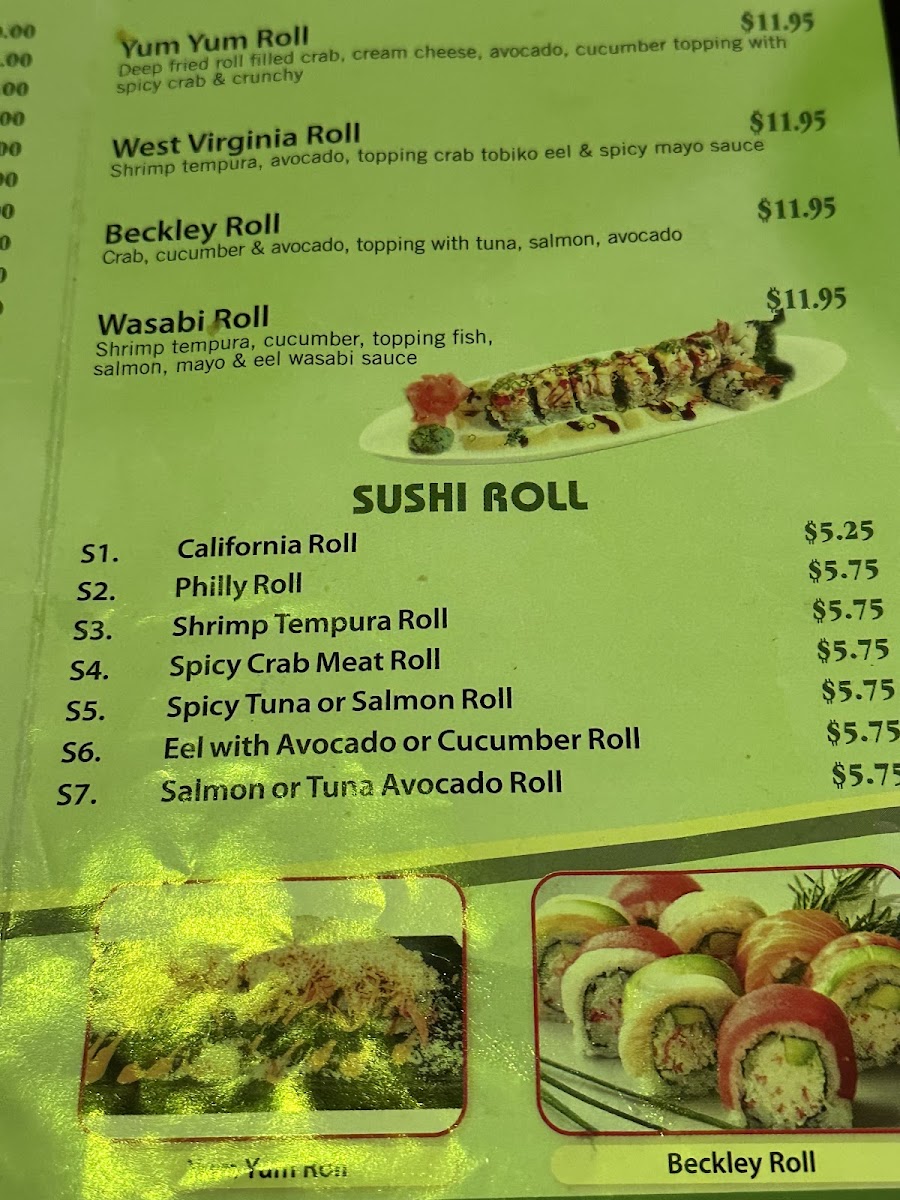 Wasabi Fusion Menu - Image 6